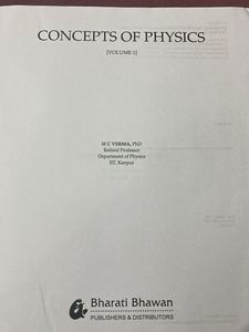 Concepts of Physics by H.C. Verma - Vol 1