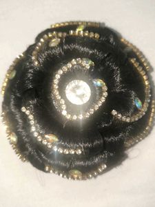 Sparkling Jeweled Hair Bun