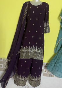 Elegant Purple Salwar Kameez