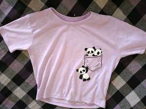 Cute Panda Pocket Tee