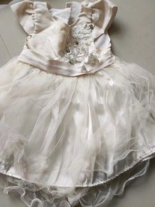 Cute Creamy White Party Dress