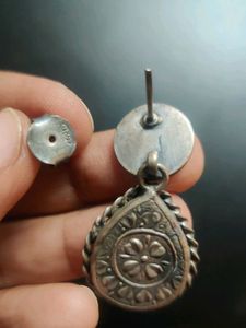 92.5 Silver Glass Earrings
