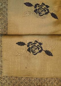 SWAROVSKI WORK PARTYWEAR OLIVE SAREE