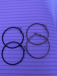 Combo Of Two Hooped Earrings