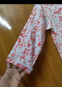2 Piece Cotton Suit Orange Colour