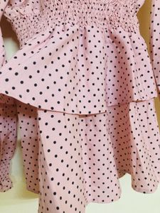 Polka Dot Pink Top: dress