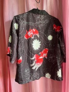 Koi Fish Print Kimono