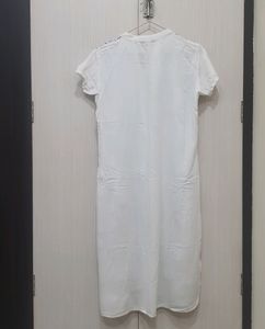 Black And White Rayon Kurti
