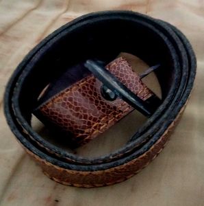 Brown Snakeskin Belt