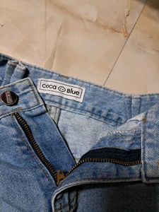 Mini Distressed Denim Skirt