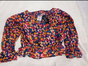 New With Tag Floral Top For Women