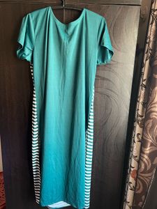 Striped Midi Long Top