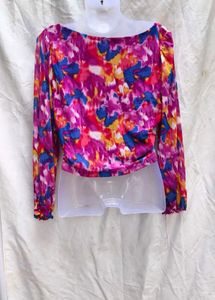 Colorful Floral Print Top