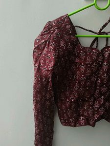 Printed Readymade Saree Blouse