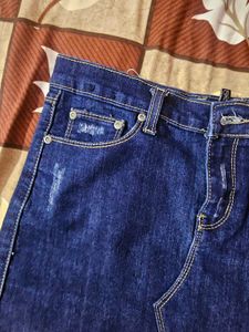 Denim Mini Skirt(vintage)
