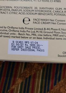Oriflame Nourishing Facial Kit