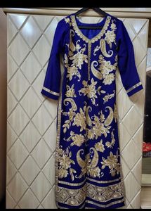 Beautiful Navy Blue Suit Set With Pant