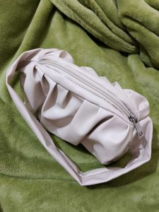 Miniso Off-white Baguette/ Purse/ Party Bag