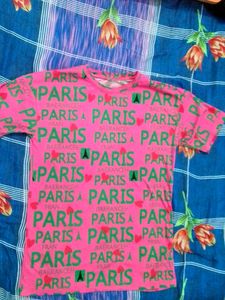 Pink Printed T Shirt For Women