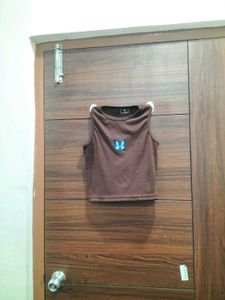 Brown Butterfly & 1/4 Denim Jeans