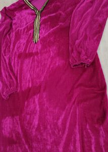 Velvet Nighty Full Sleeves