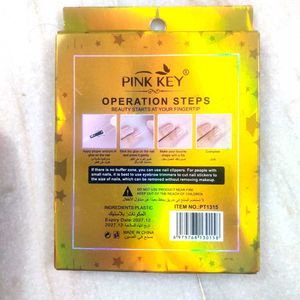 Clip On French Manicure Nails
