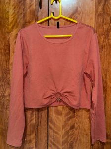 Pink Ring Detail Top