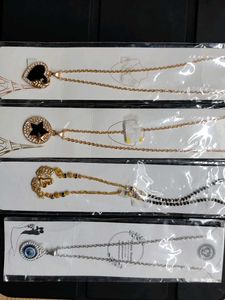 Necklace Set - 4 Trendy Pendants