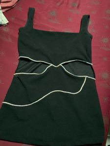 Black Waist Cutout Mini Dress🖤✨Size XS