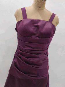 Elegant Aubergine Evening Gown