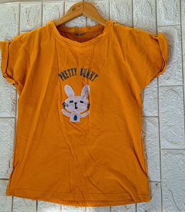 Bunny Patchwork Orange Tee