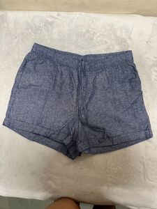 High-Waisted Linen-Blend Utility Shorts for Women
