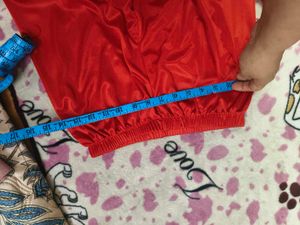 Like New Red Satin Lingerie Set in 32 bust