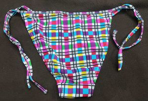 Cute Plaid Bikini Bottom 🔥