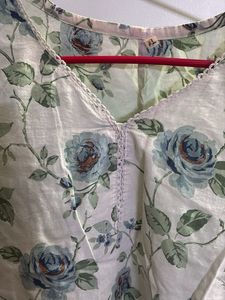 Floral Print Top Kurti