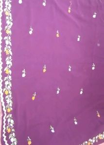 Embroidery Georgette Saree