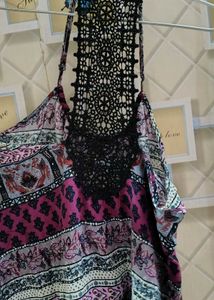 Patterned Halter Sundress