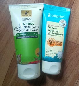 Pilgrim Oil Free Moisturizer And Gel Sunscreen