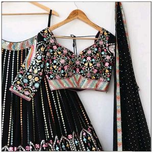 Black 🖤 Lehenga Choli For Women 😍