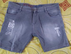 Wicked Stitch Denim Shorts for Men | Size 42