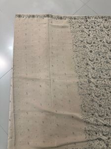 Elegant Beige Saree With A Free Blouse