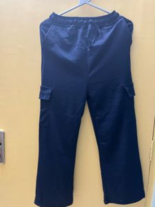 Ribbed Knit Cargo Pants