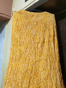 Yellow Bandhani Print Skirt