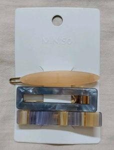 Miniso Hair Clip Set - 3 Piece