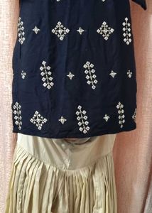 Kurti With 2 two different types of salwars