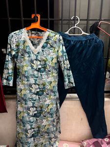 Floral Print Kurta Set