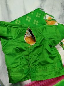 Green Ikkat Saree