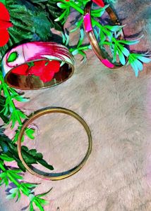 Pink 3 Piece Bangles Set