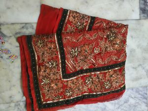 Full Work Saree With Blouse Piece