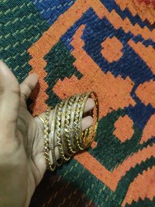 Gold Side Bangles